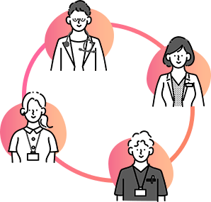 看護師の転職をサポートする図。看護師転職・求人・エージェント活用なら【かんごキャリア】
